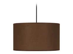 TOSEL Lámpara Suspendida-Suspensión ,tela,Marrón,A 75xD30xP30cm Marru00f3n