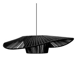 TOSEL Suspensión ,tela, ,A70xD55xP60cm Negro