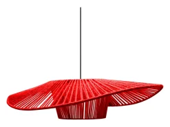 Outlet TOSEL Suspensión ,tela,,A 70x D55xP60cm Rojo