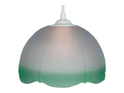TOSEL Lámpara Suspendida-Suspensión ,vidrio ,Gris ,A70xD30xP 30cm Verde