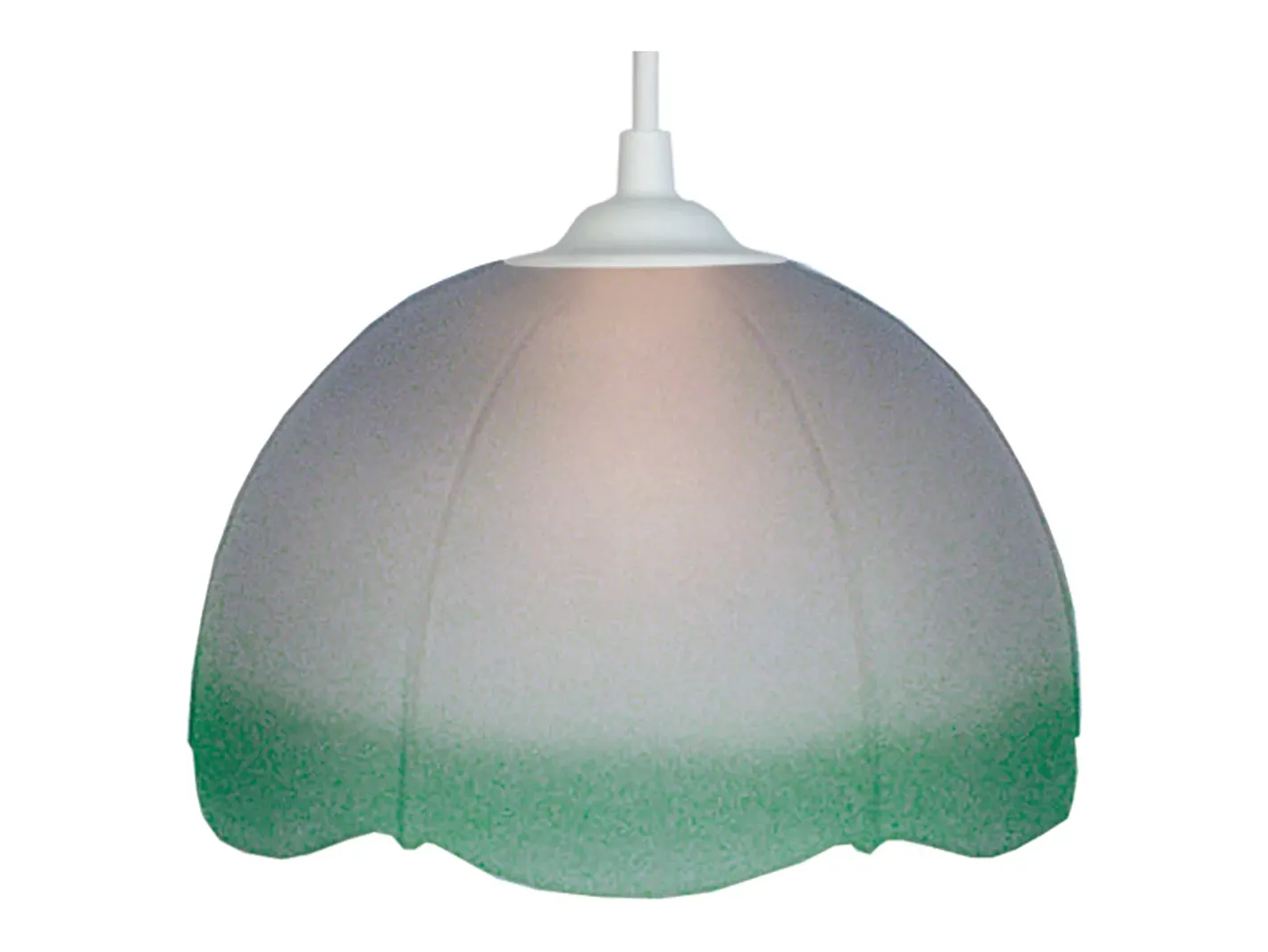 TOSEL Lámpara Suspendida-Suspensión ,vidrio ,Gris ,A70xD30xP 30cm Verde