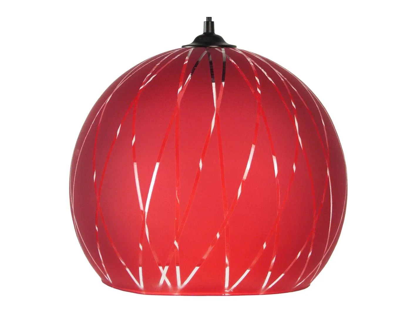 Clearance TOSEL Suspensión ,vidrio ,, A 78xD17xP17cm Rojo