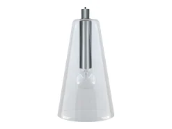 Online TOSEL Suspensión ,vidrio,Aluminio ,A94x D25xP25cm Plateado