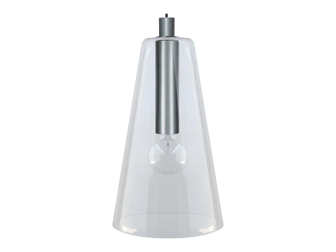 Online TOSEL Suspensión ,vidrio,Aluminio ,A94x D25xP25cm Plateado