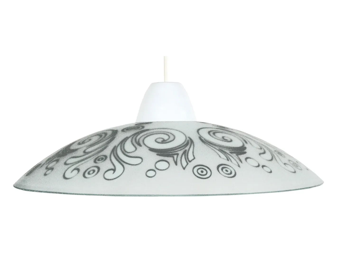 TOSEL Suspensión ,vidrio, ,A74xD45xP45cm Blanco