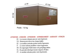 TOSEL Suspensión ,vidrio, ,A74xD45xP45cm Blanco