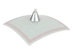 TOSEL Suspensión ,vidrio,Blanco ,A60xD30xP30cm Rojo Best