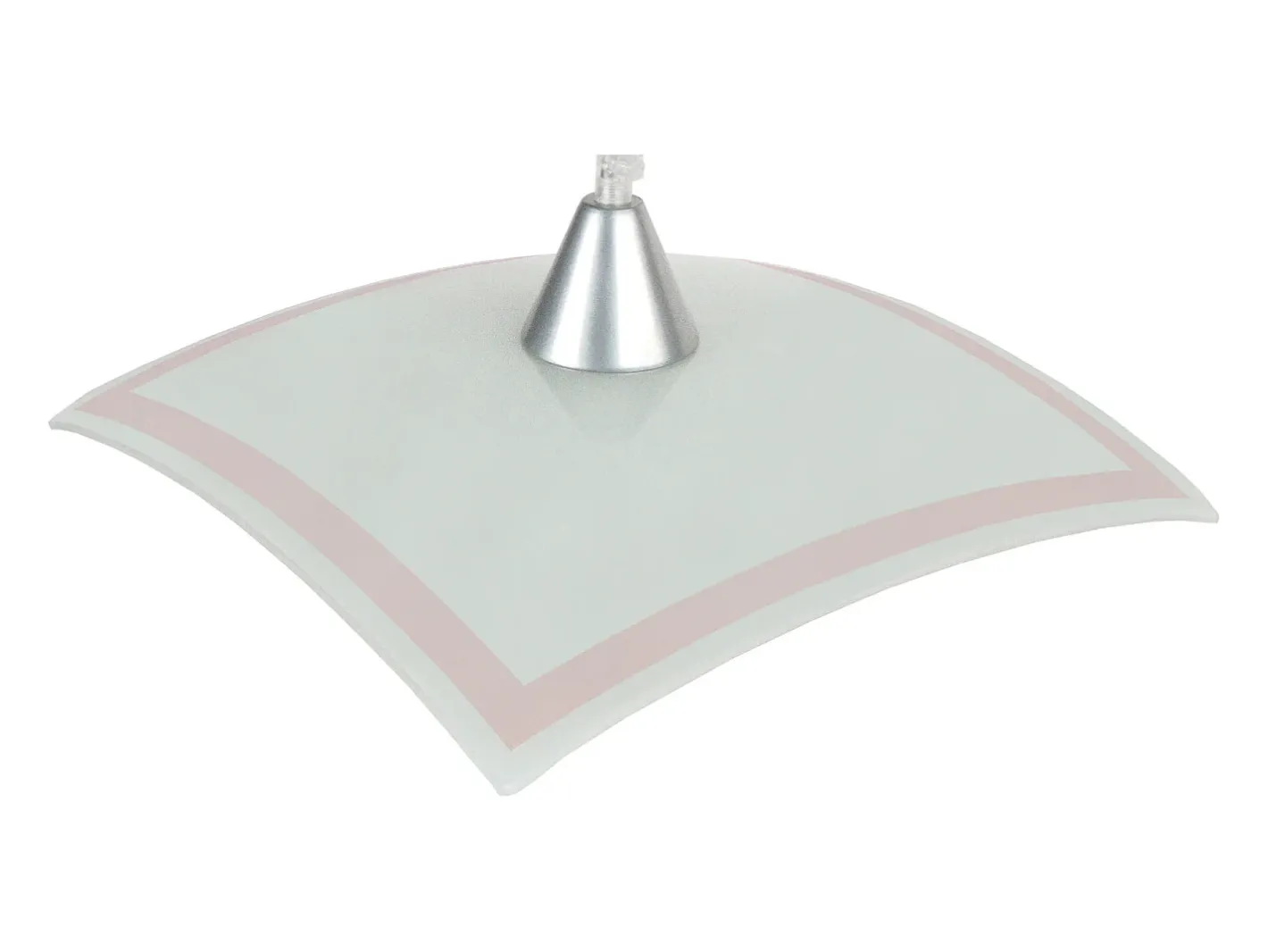 TOSEL Suspensión ,vidrio,Blanco ,A60xD30xP30cm Rojo Best