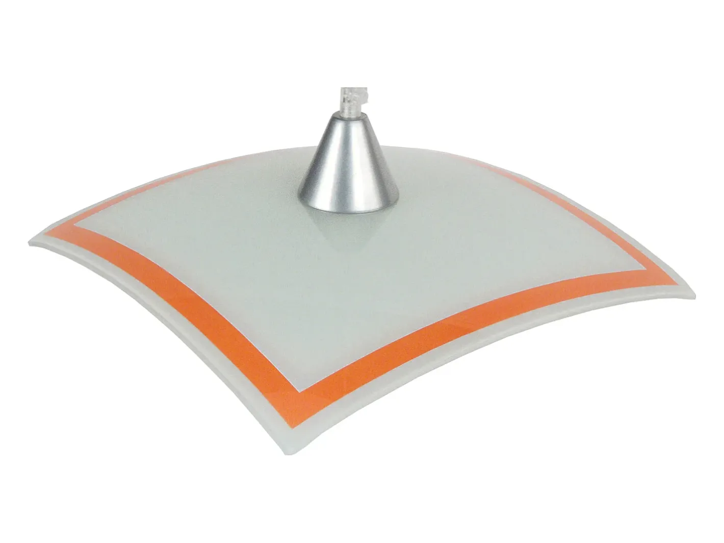 TOSEL Suspensión ,vidrio,Blanco ,A 60xD30x P 30cm Naranja Online