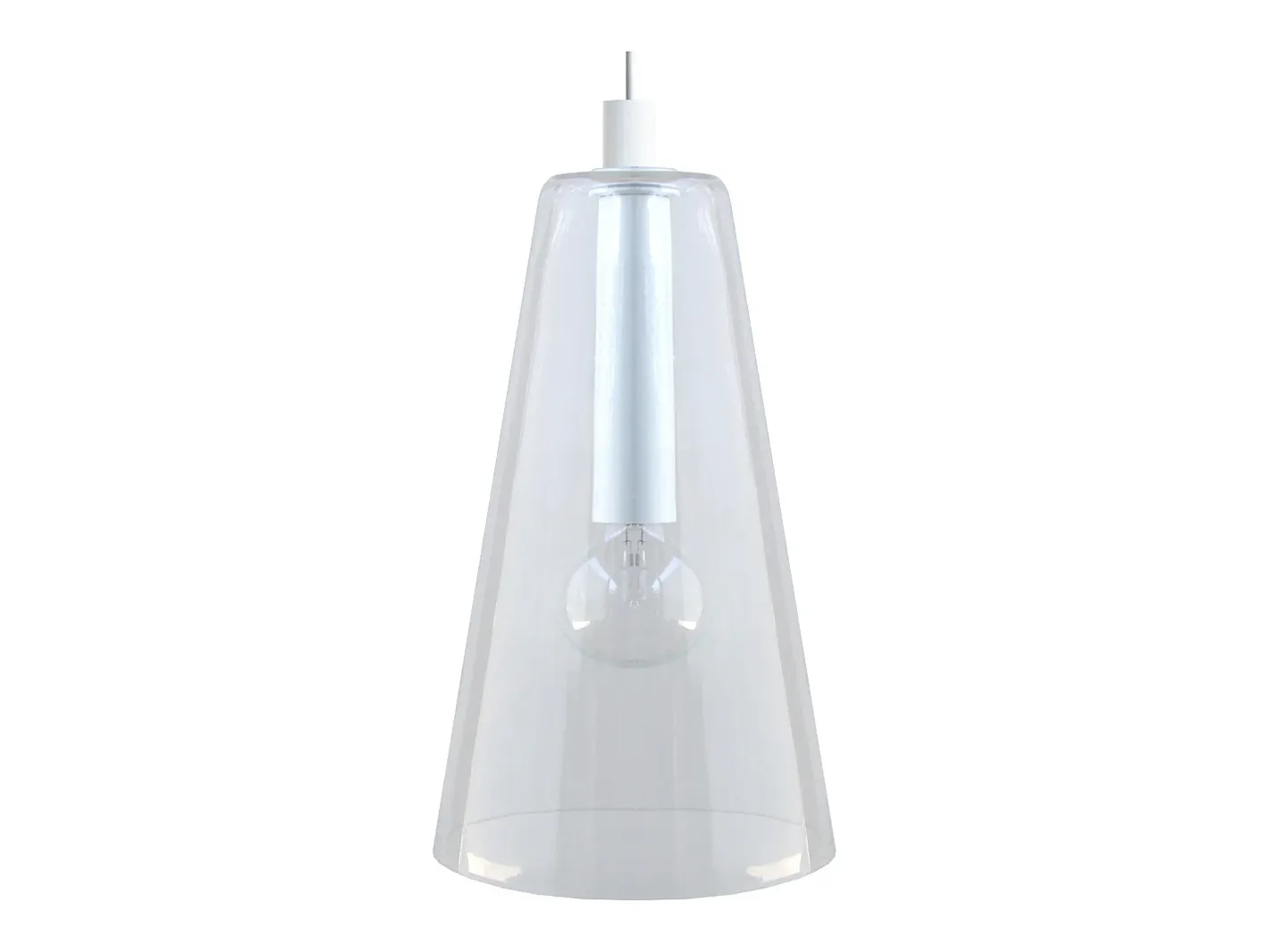 TOSEL Suspensión ,vidrio,,A94xD25xP25cm Blanco Sale