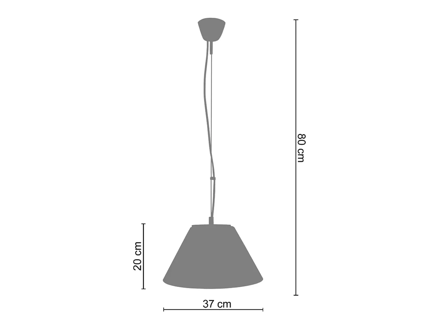 TOSEL Lámpara Suspendida-Suspensión ,vidrio, , A80xD37xP 37cm Dorado