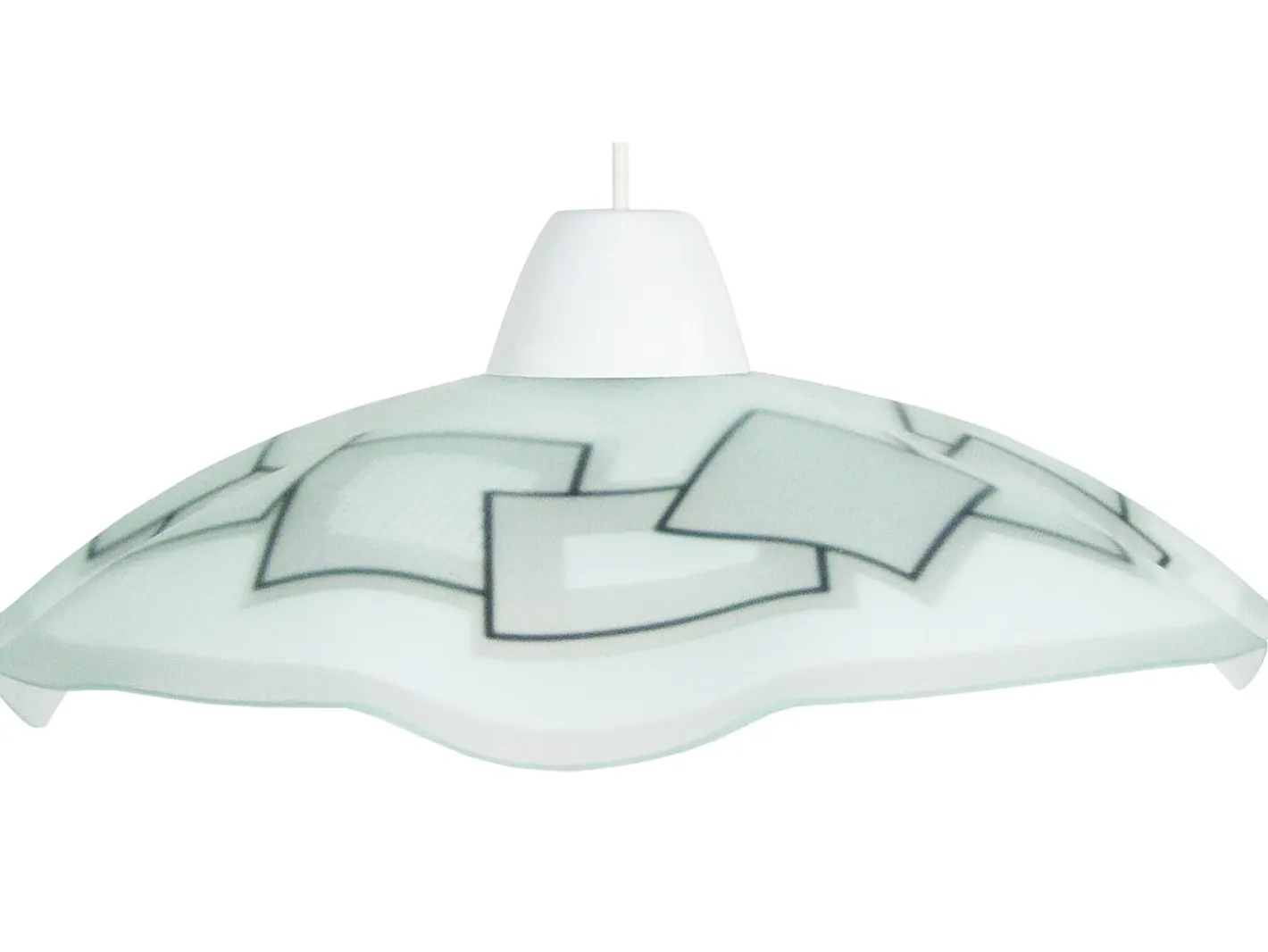 TOSEL Suspensión ,vidrio, ,A 74xD 45x P 45cm Gris Outlet