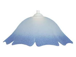 TOSEL Suspensión ,vidrio,Gris ,A80x D 35xP35 cm Azul