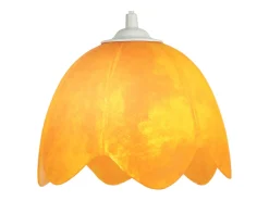 TOSEL Suspensión ,vidrio,,A75xD 18xP18cm Naranja New