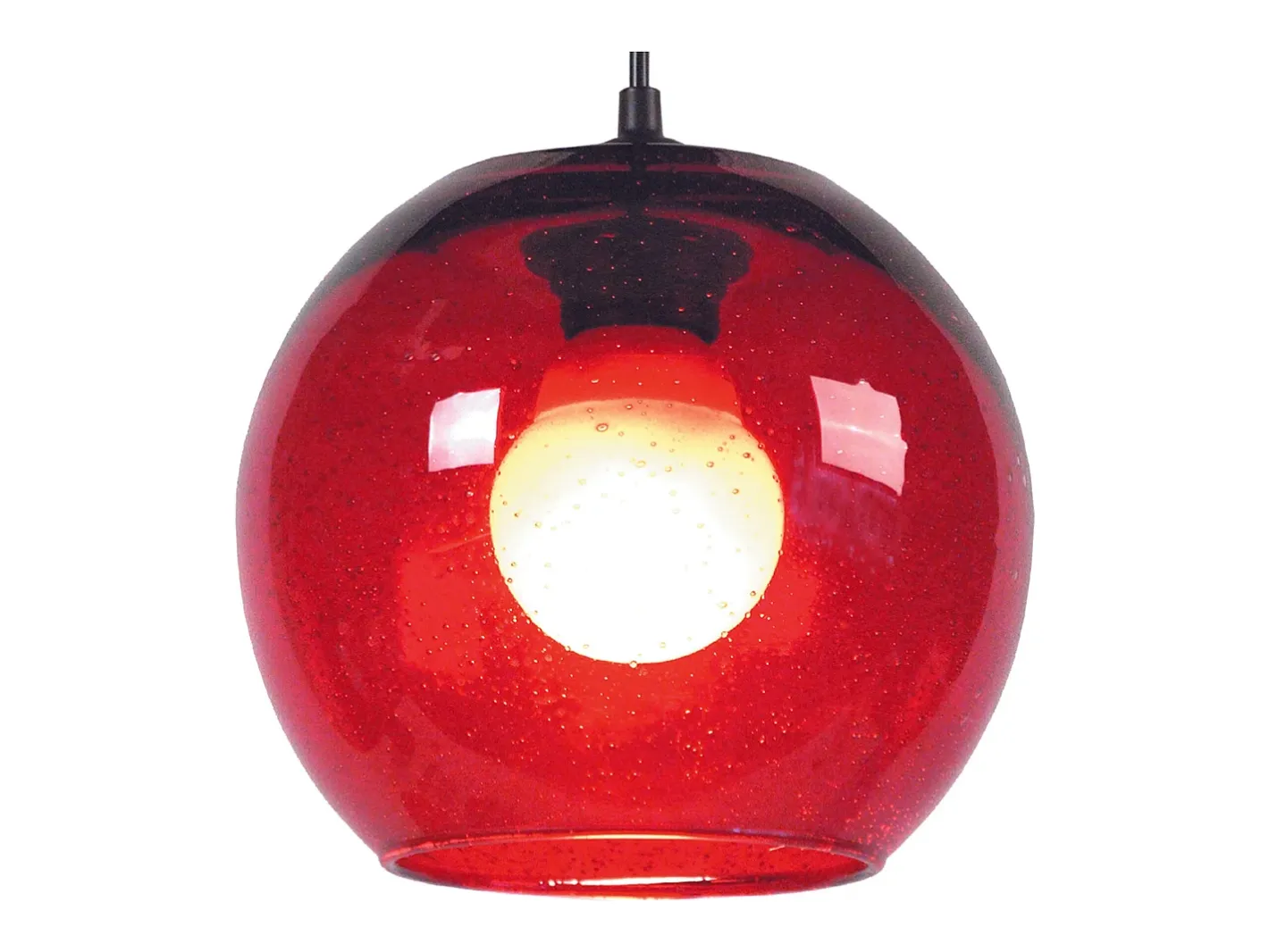 TOSEL Lámpara Suspendida-Suspensión ,vidrio,,A77xD20xP20cm Rojo