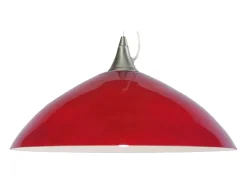 TOSEL Lámpara Suspendida-Suspensión ,vidrio,, A77xD38xP38cm Rojo