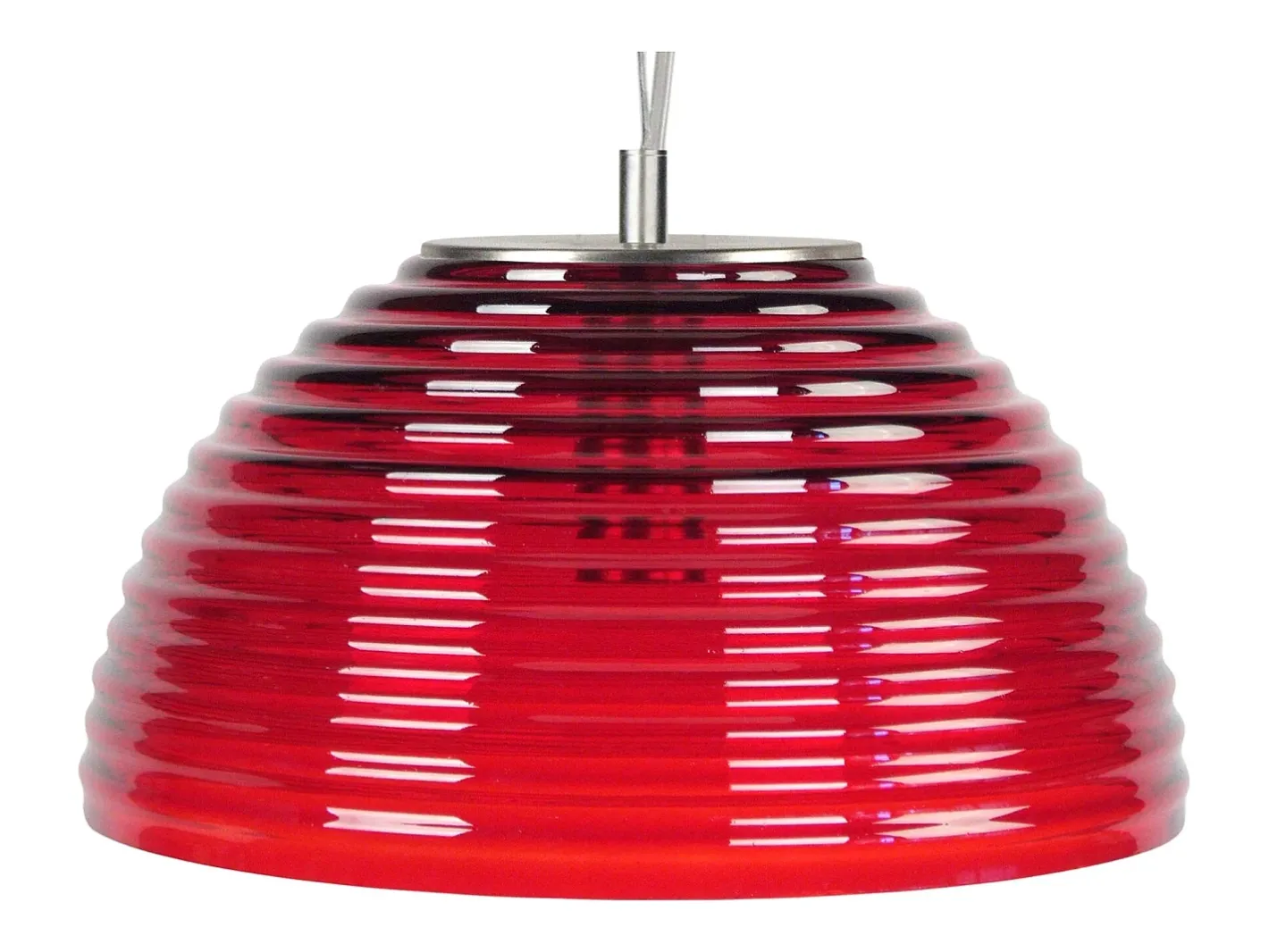 New TOSEL Suspensión ,vidrio,, A77xD36xP36cm Rojo