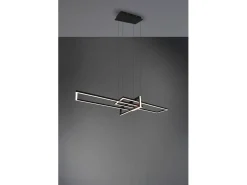 Trio Suspension Led intégrée luminosité variable - - Salinas Negro Discount