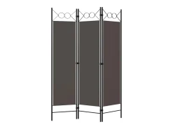 Tabique divisorio de 3 paneles Antracita 120x180 cm Gris New