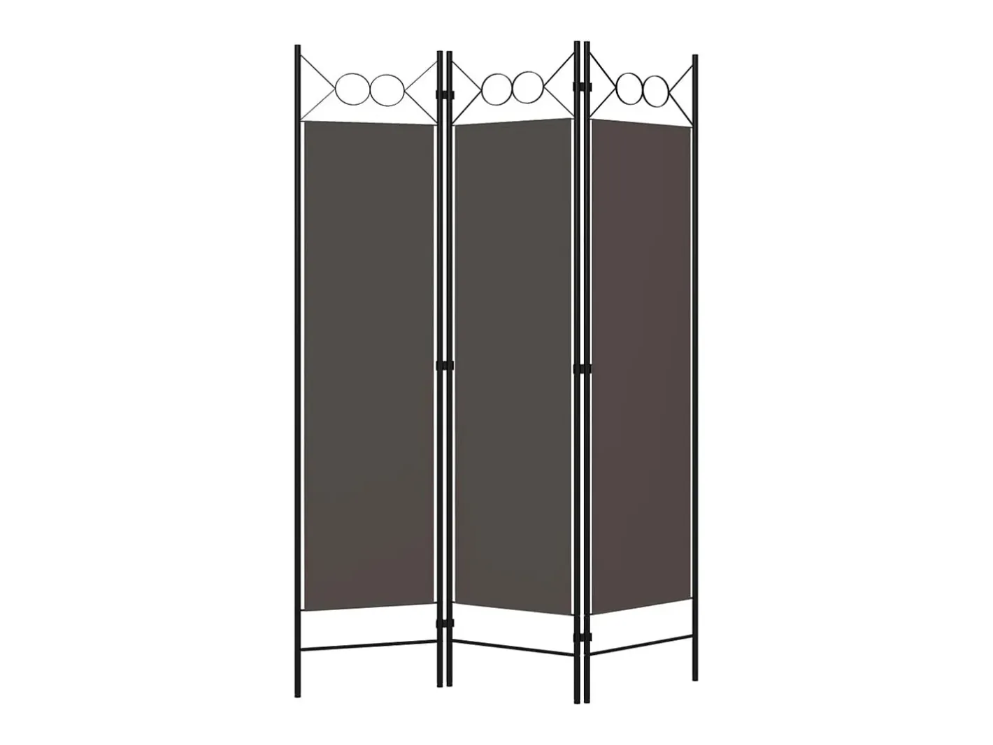 Tabique divisorio de 3 paneles Antracita 120x180 cm Gris New