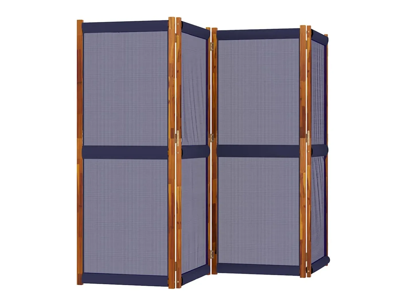 Tabique divisorio de 4 paneles oscuro 280x180 cm Azul Online