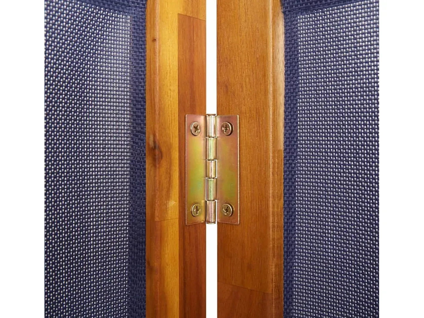 Tabique divisorio de 4 paneles oscuro 280x180 cm Azul Online