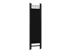 Tabique divisorio de 4 paneles 160 x 180 cm Negro Discount