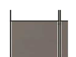 Sale Tabique divisorio de 4 paneles Antracita 200x220 cm Tejido Gris