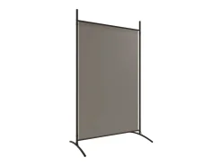 Tabique divisorio de 2 paneles Antracita 175x180 cm Tejido Gris Discount