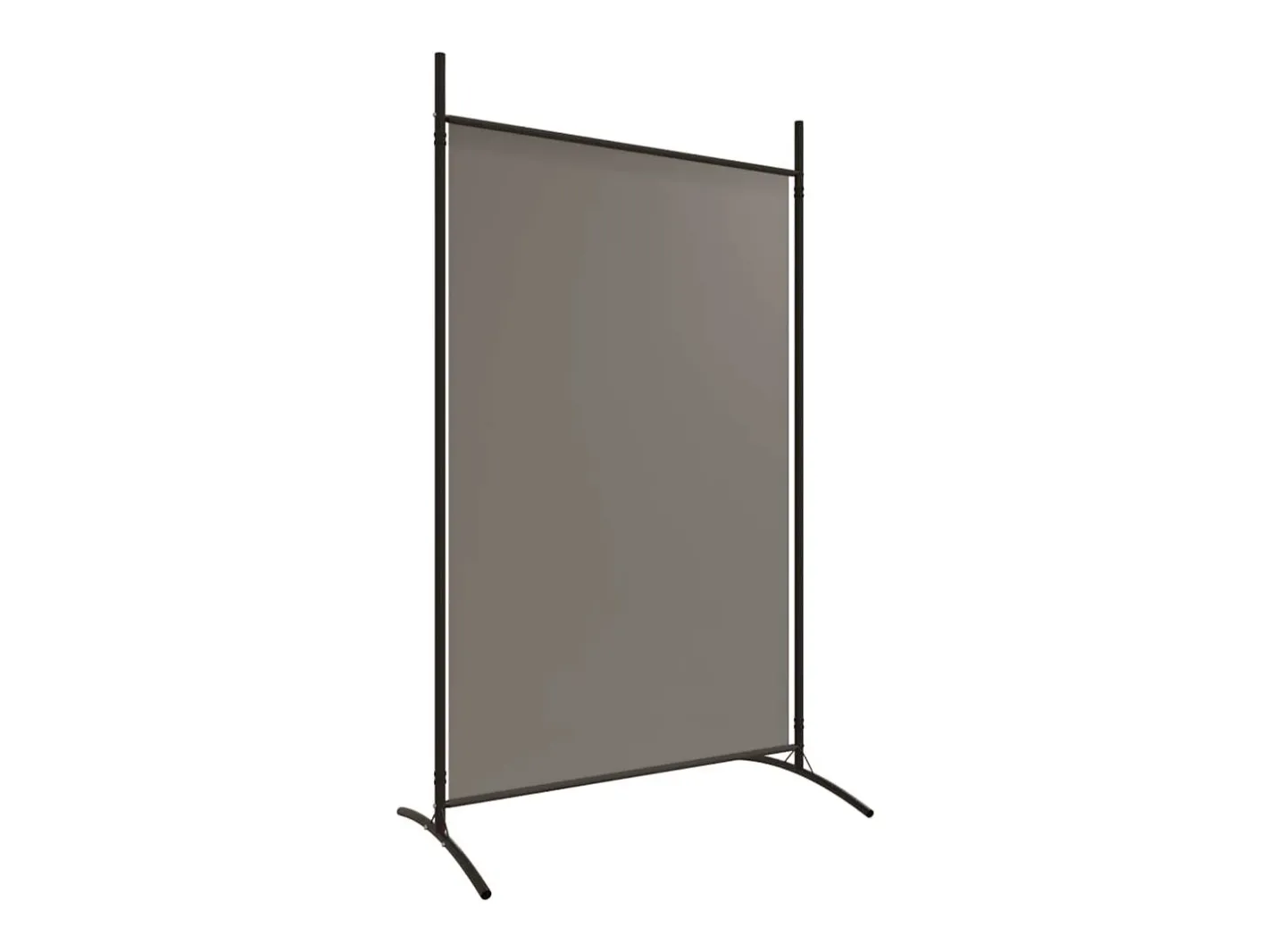 Tabique divisorio de 2 paneles Antracita 175x180 cm Tejido Gris Discount