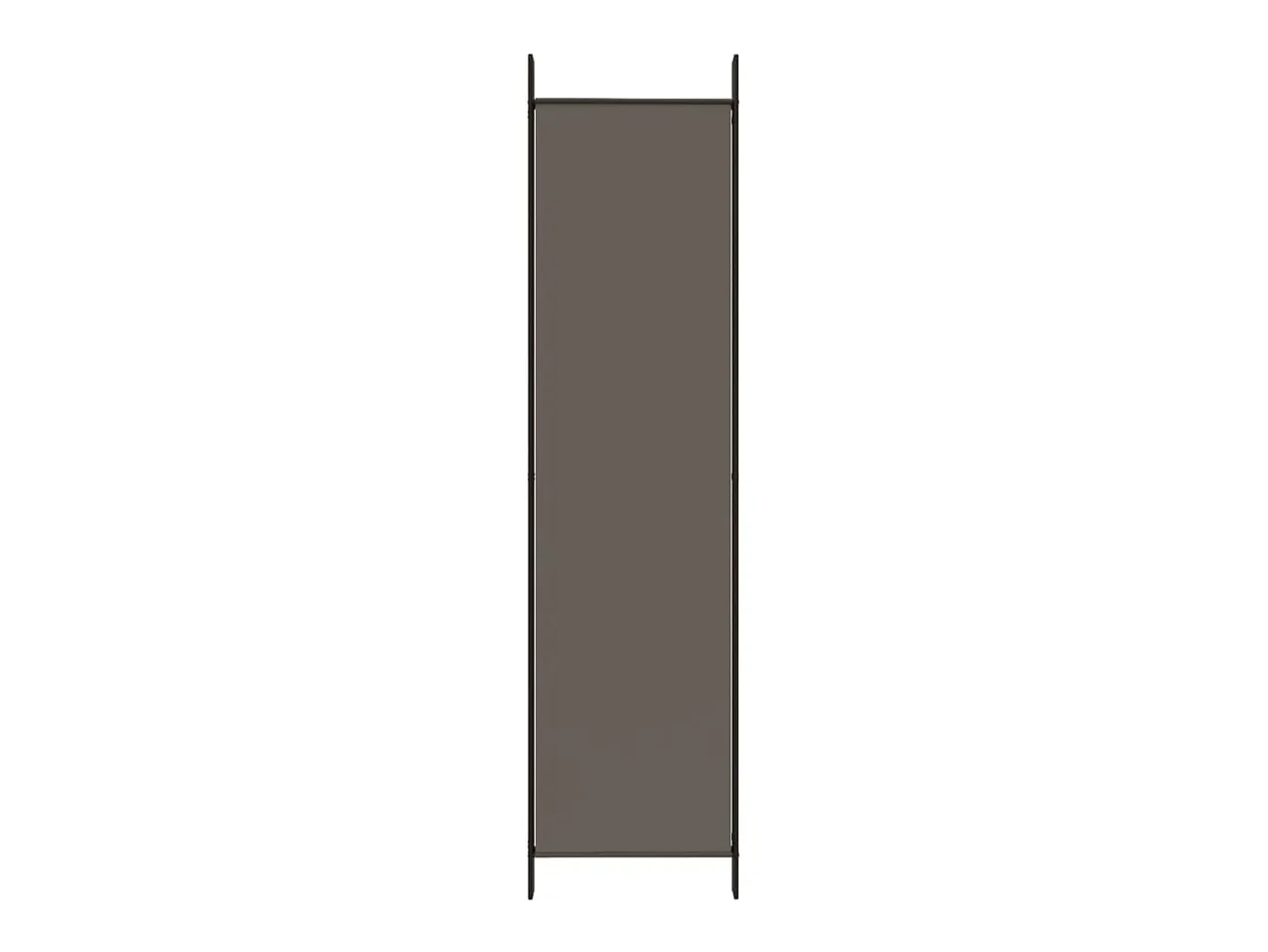 Biombo-Tabique divisorio de 4 paneles Antracita 200x200 cm Tejido Gris