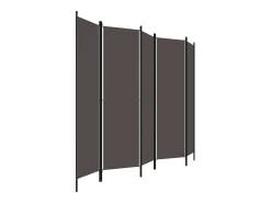 Hot Tabique divisorio de 5 paneles Antracita 250x180 cm Gris