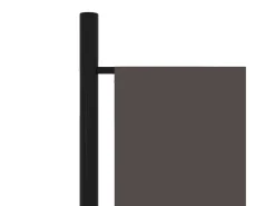 Hot Tabique divisorio de 5 paneles Antracita 250x180 cm Gris