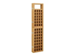 Online Tabique divisorio de 6 paneles/celosía de madera maciza de abeto Marru00f3n