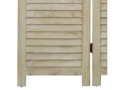 Tabique divisorio de 5 paneles 175x165 cm madera de paulownia Marru00f3n Clearance
