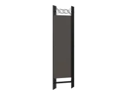 Biombo-Tabique divisorio de 4 paneles color antracita 160 x 180 cm Gris