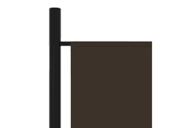 New Tabique divisorio de 3 paneles Marrón 150x180 cm Marru00f3n