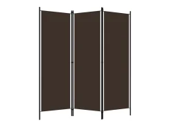 New Tabique divisorio de 3 paneles Marrón 150x180 cm Marru00f3n