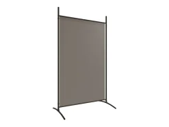 Biombo-Tabique divisorio de 2 paneles Antracita 348x180 cm Tejido Gris