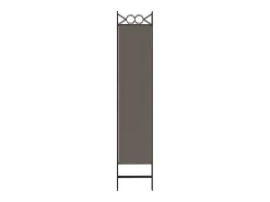 Outlet Tabique divisorio de 4 paneles Antracita 160x200 cm Tejido Gris
