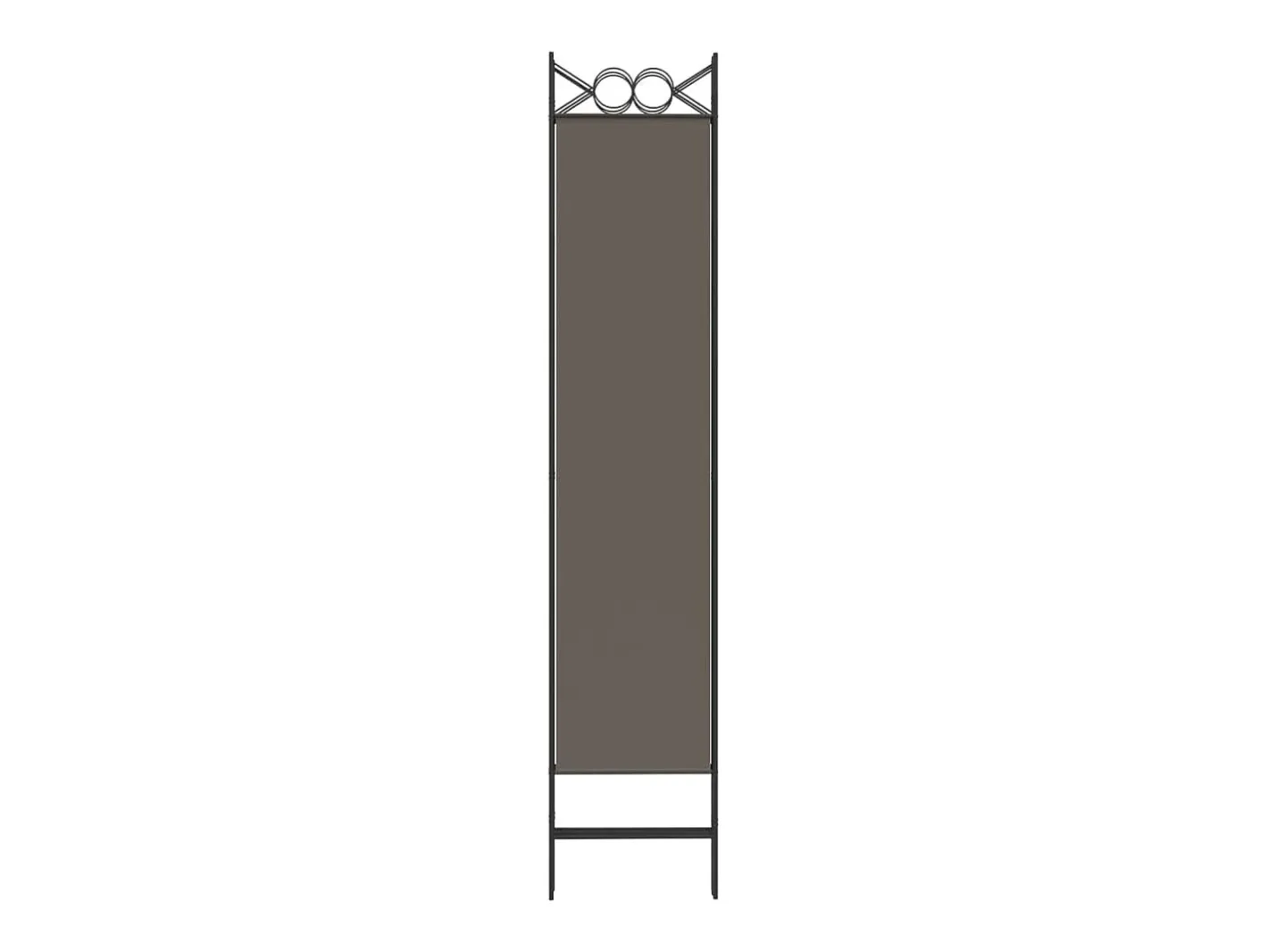 Outlet Tabique divisorio de 4 paneles Antracita 160x200 cm Tejido Gris