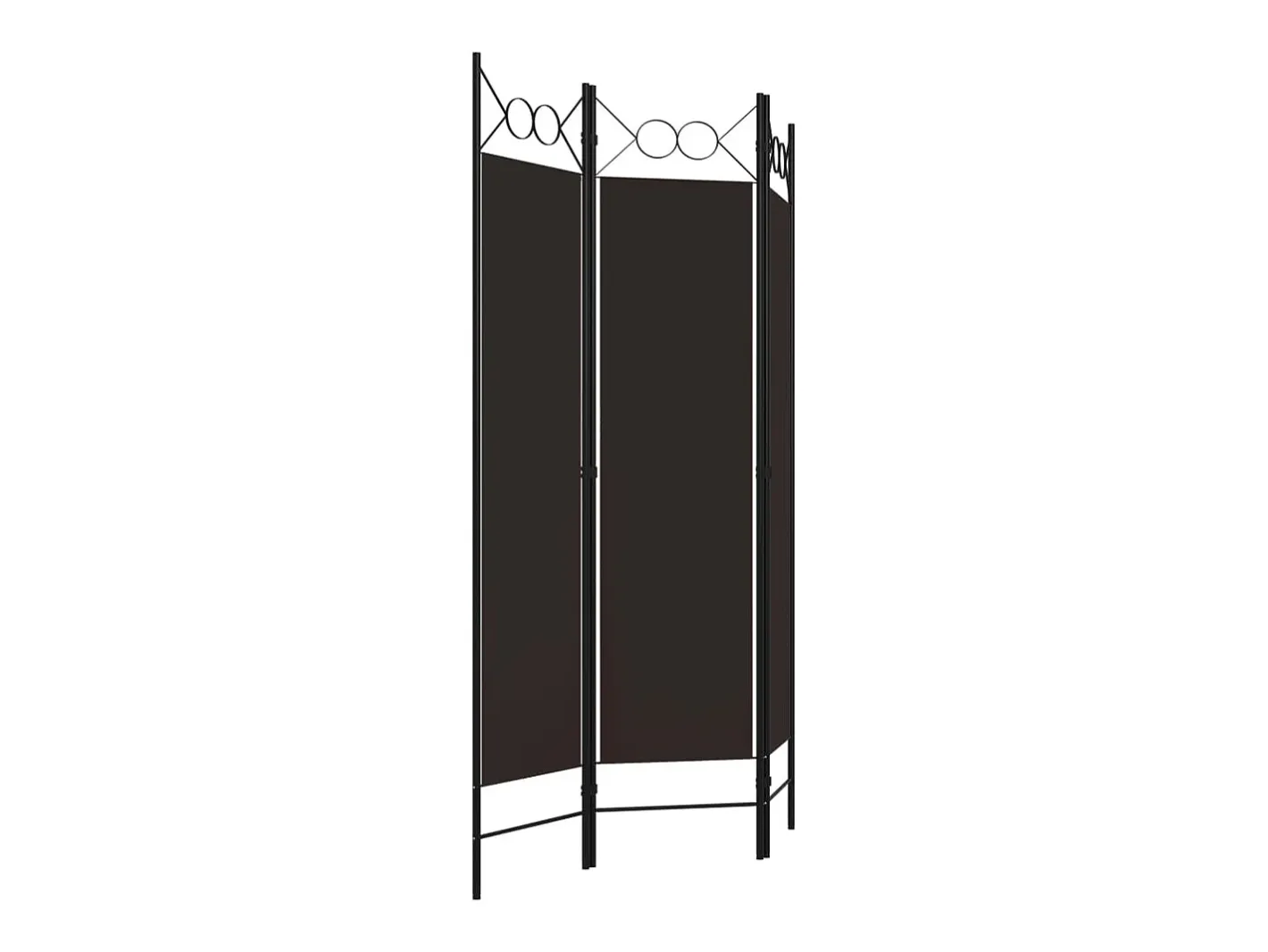 Biombo-Tabique divisorio de 3 paneles Marrón 120x180 cm Marru00f3n