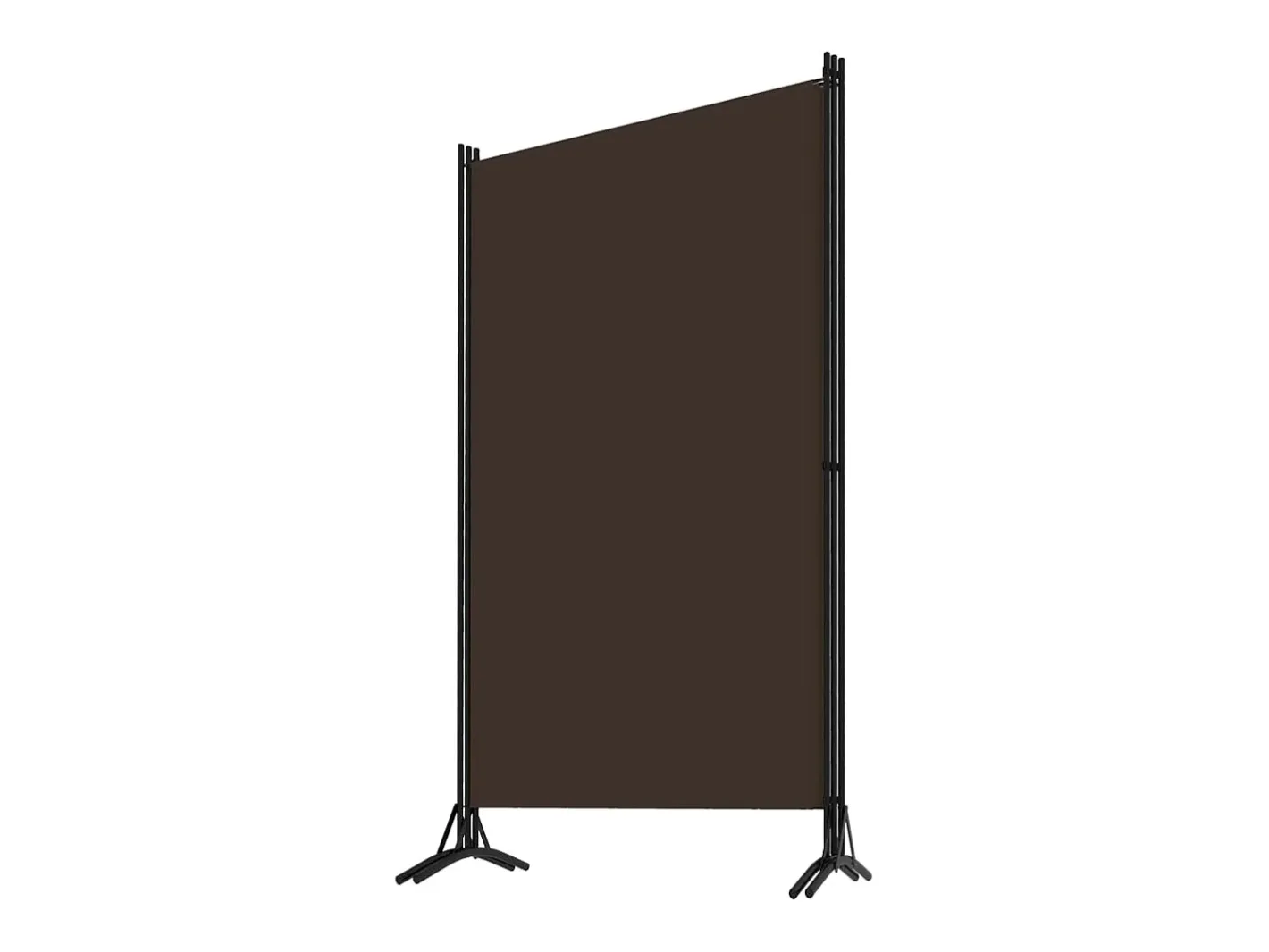 Biombo-Tabique divisorio de 3 paneles Marrón 260x180 cm Marru00f3n