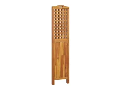 New Tabique divisorio de 3 paneles 121,5x2x180 cm Madera de acacia Marru00f3n
