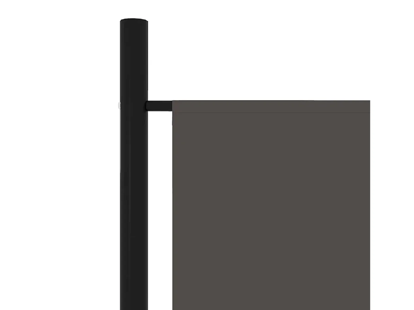 Biombo-Tabique divisorio de 6 paneles Antracita 300x180 cm Gris
