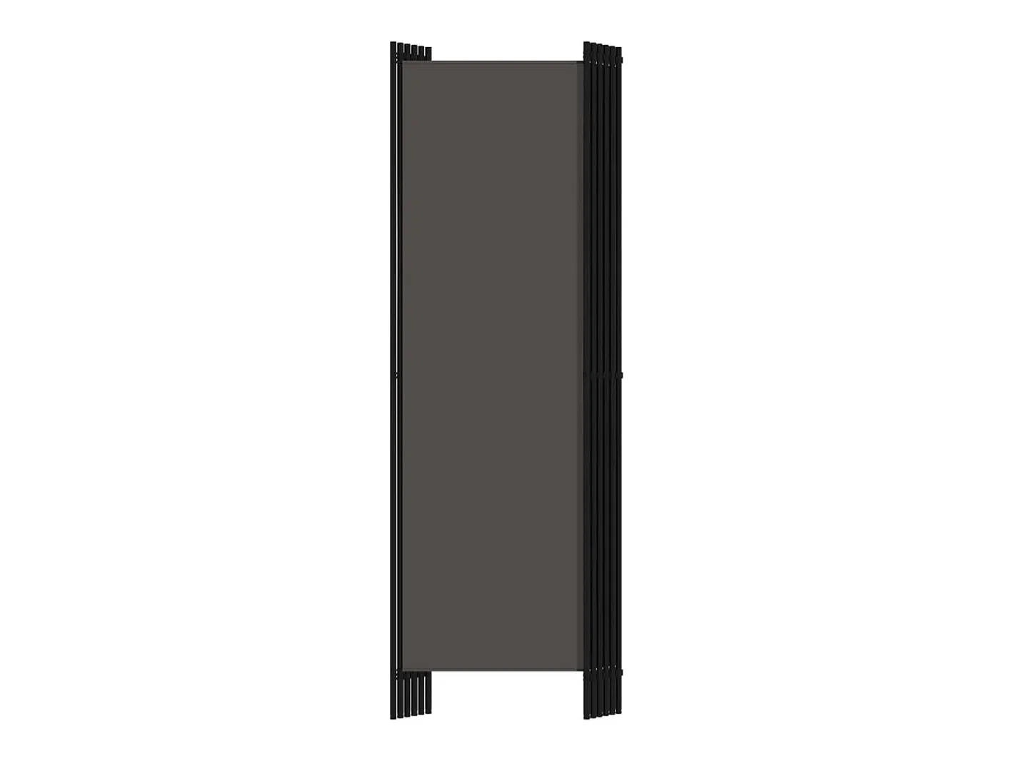 Biombo-Tabique divisorio de 6 paneles Antracita 300x180 cm Gris