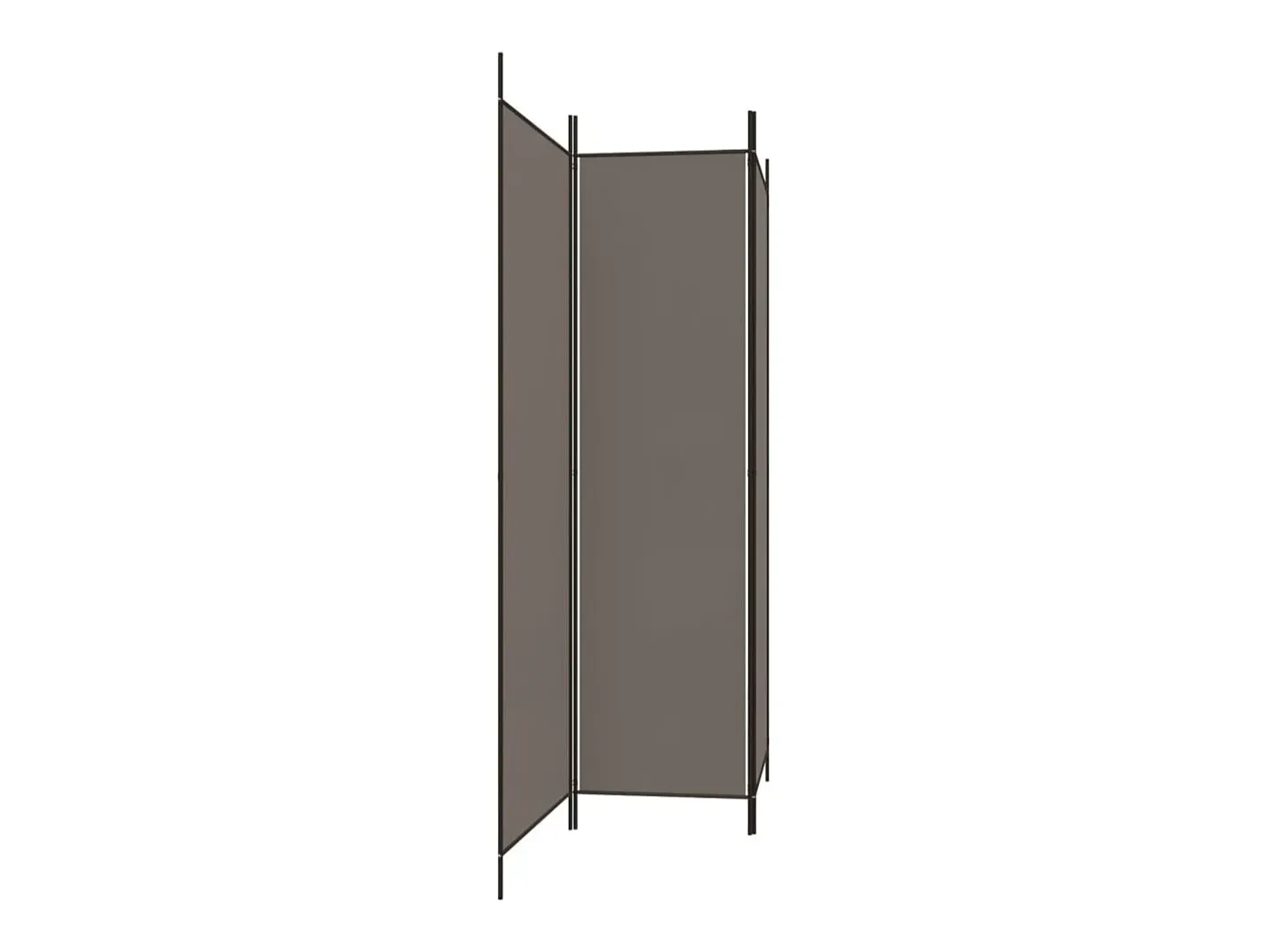 Tabique divisorio de 3 paneles Antracita 150x220 cm Tejido Gris Online