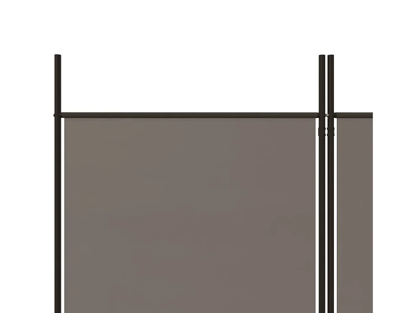 Tabique divisorio de 3 paneles Antracita 150x220 cm Tejido Gris Online