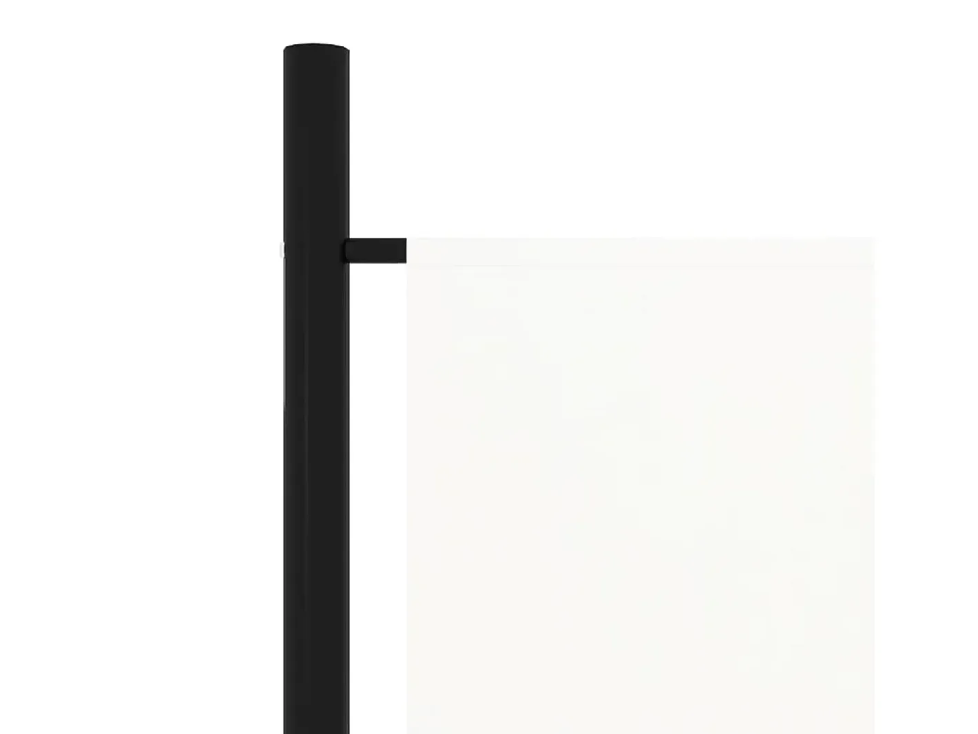 Biombo-Tabique divisorio de 4 paneles 200x180 cm Blanco