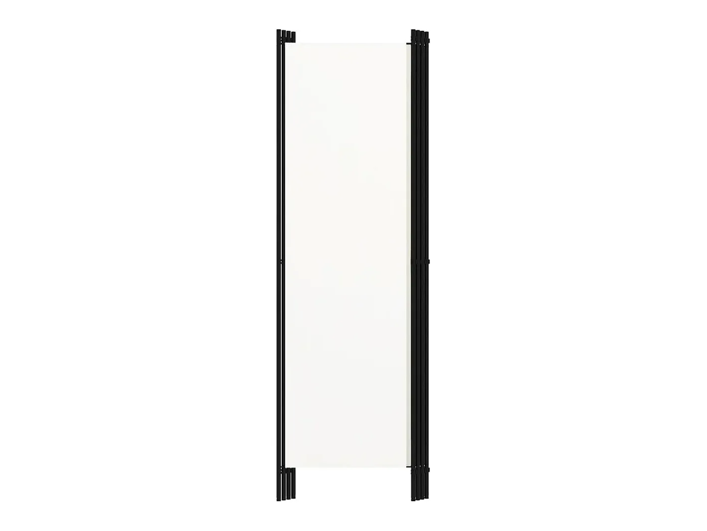 Biombo-Tabique divisorio de 4 paneles 200x180 cm Blanco